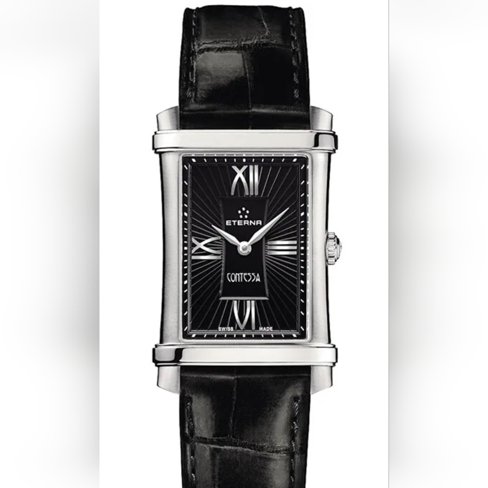 Eterna Women's 2410.41.45.1223 Contessa Black Dial Swiss Watch